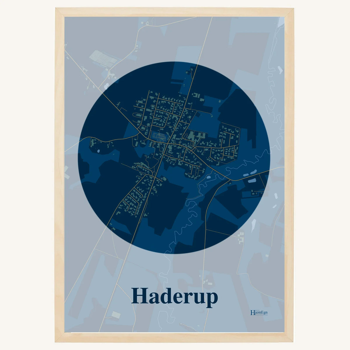 Haderup plakat – Centrum 2026 – Mørk blå
