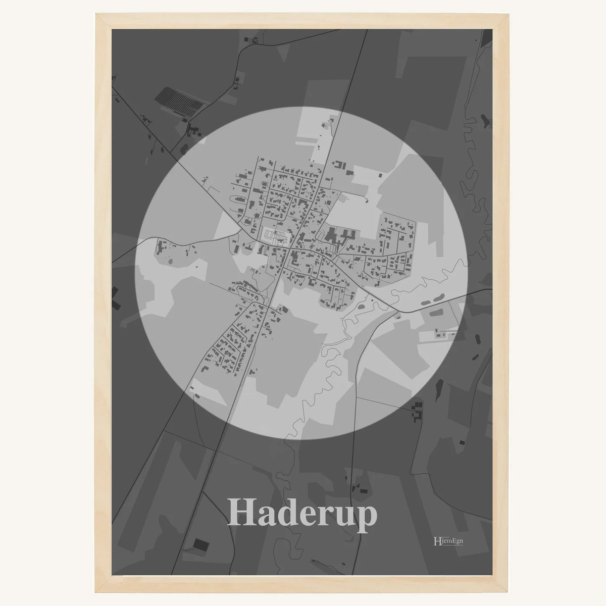Haderup plakat – Centrum 2026 – Lys pastel grå