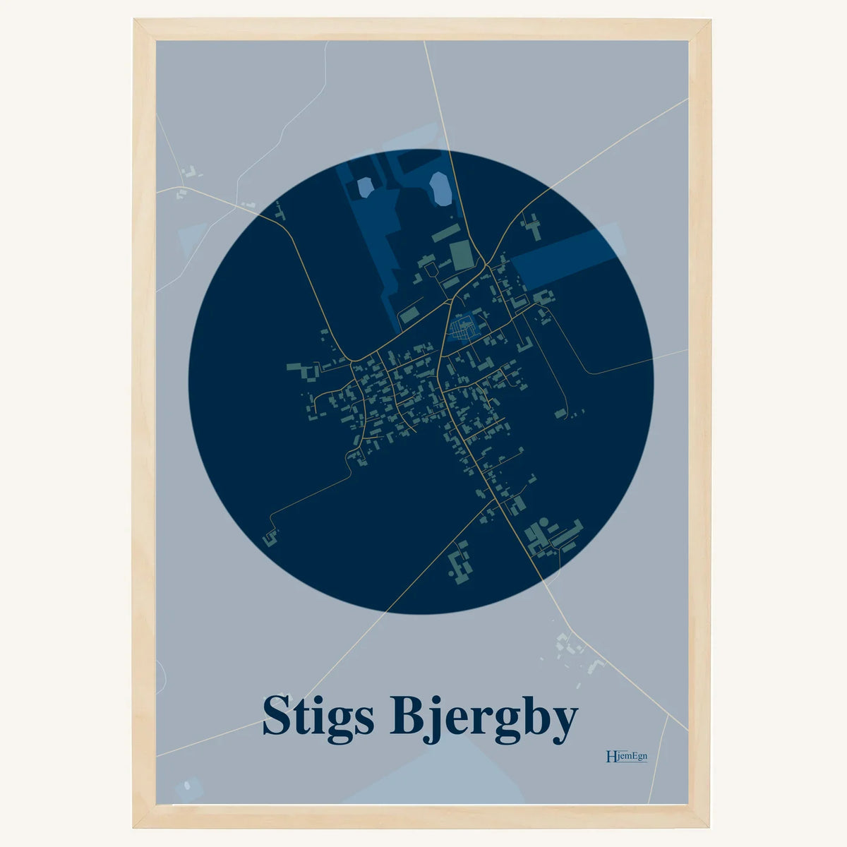Stigs Bjergby plakat – Centrum 2026 – Mørk blå