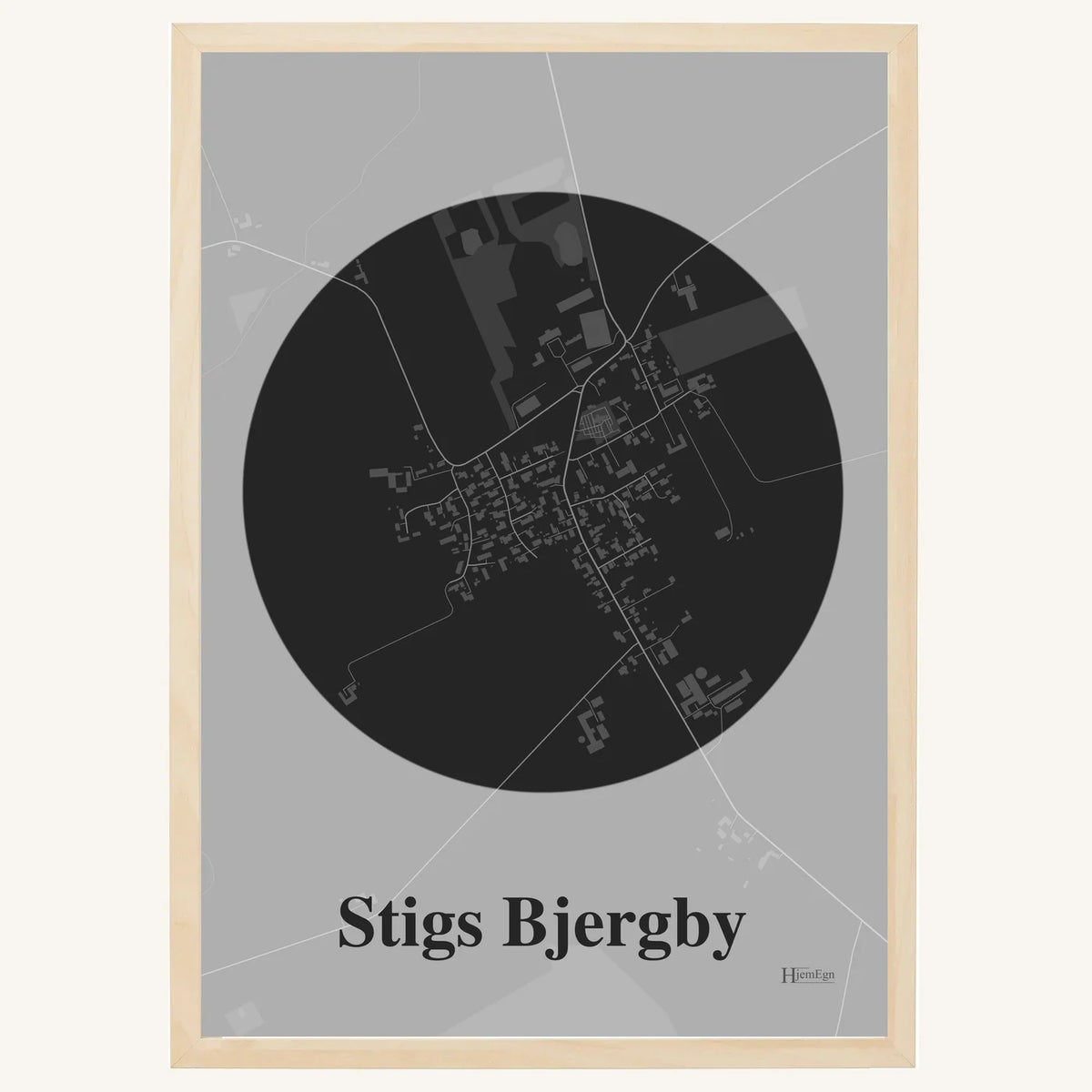 Stigs Bjergby plakat – Centrum 2026 – Mørk grå