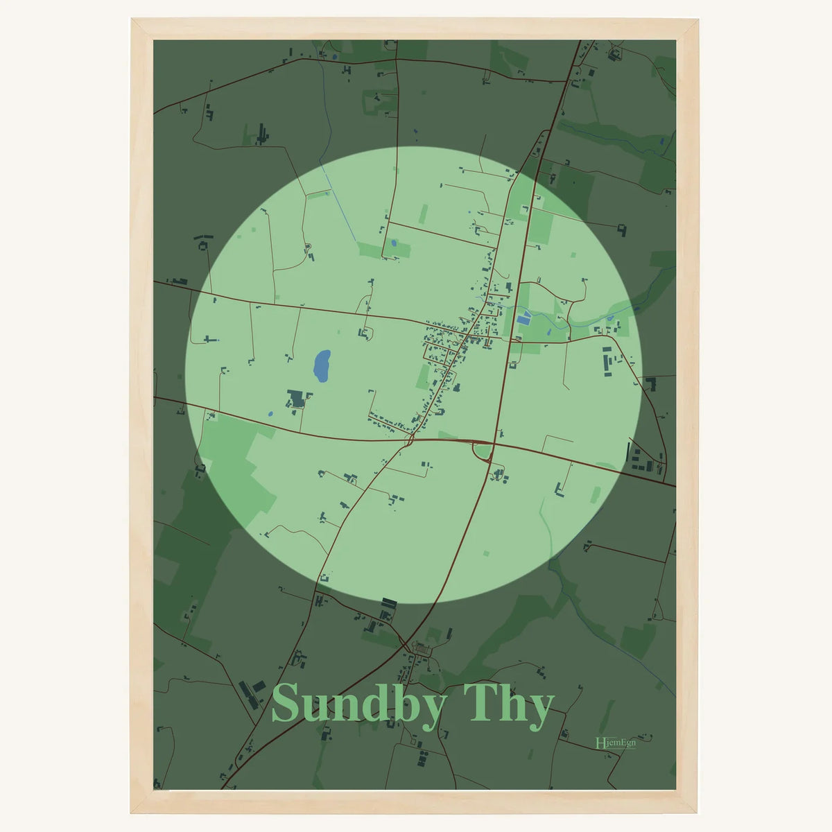 Sundby Thy plakat – Centrum 2026 – Lys pastel grøn