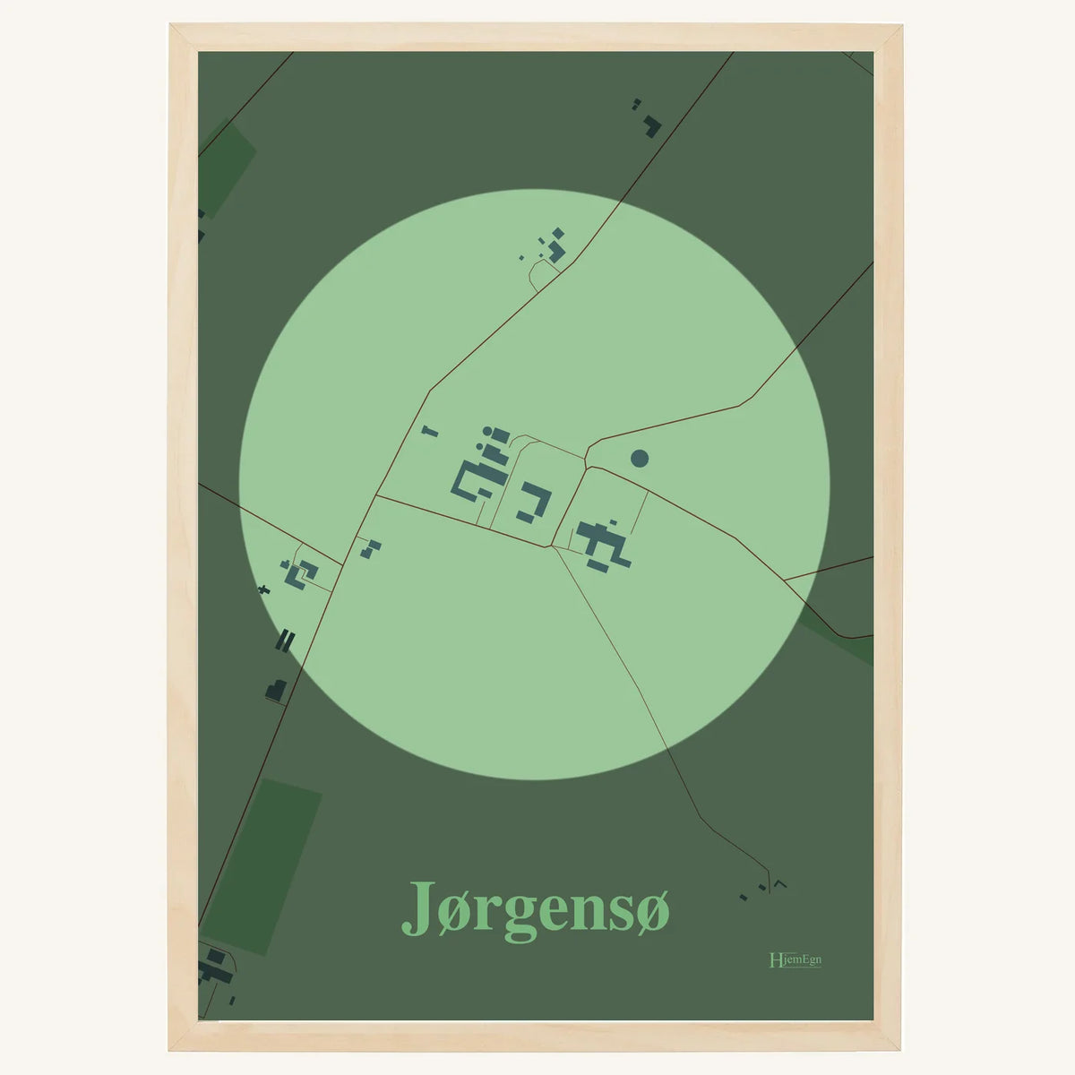 Jørgensø plakat – Centrum 2026 – Lys pastel grøn
