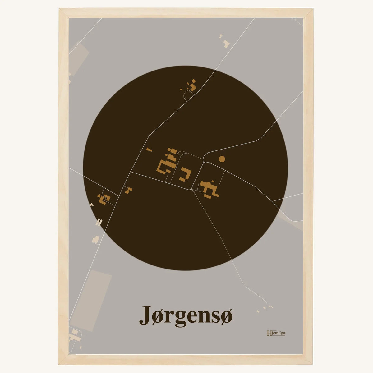 Jørgensø plakat – Centrum 2026 – Mørk brun