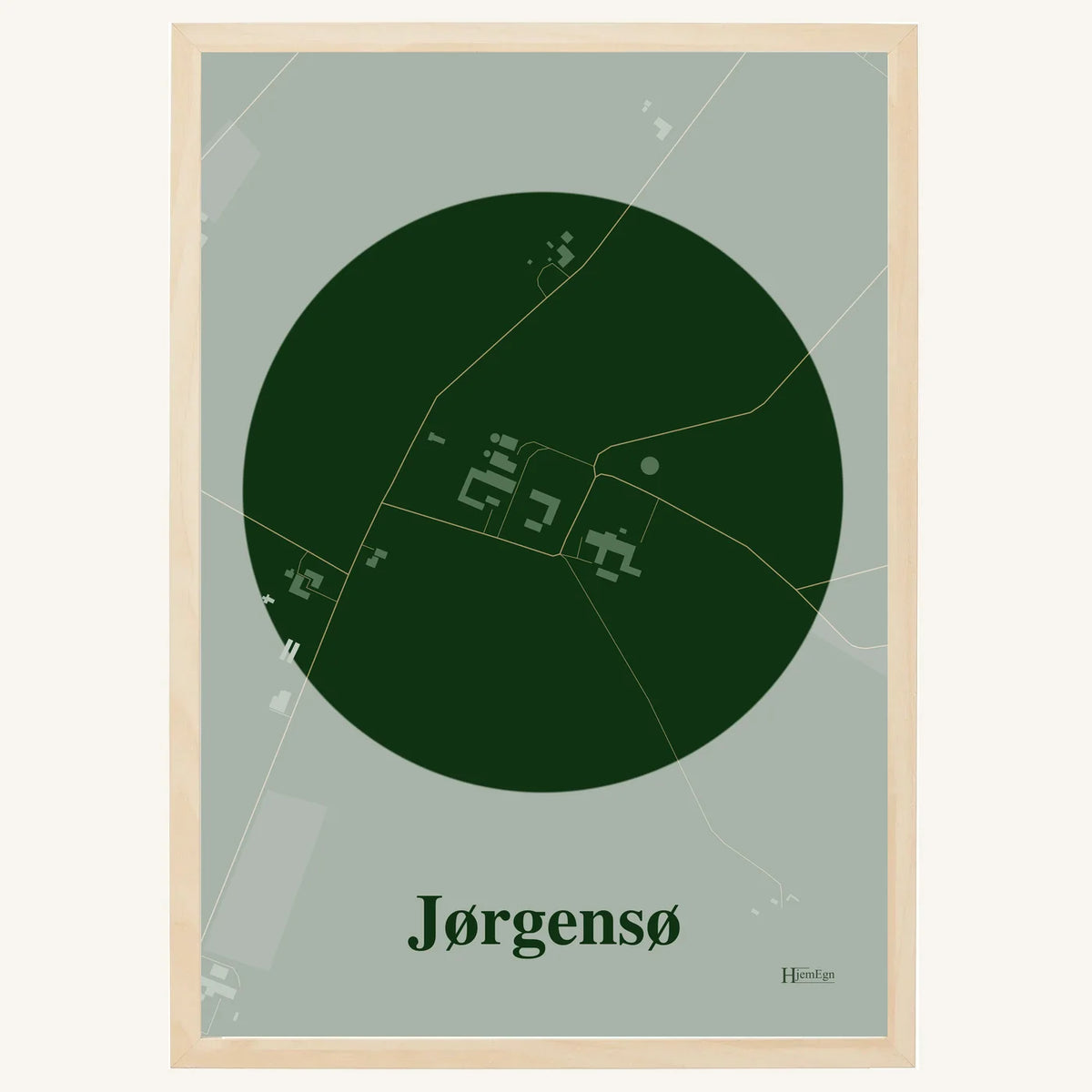 Jørgensø plakat – Centrum 2026 – Mørk grøn