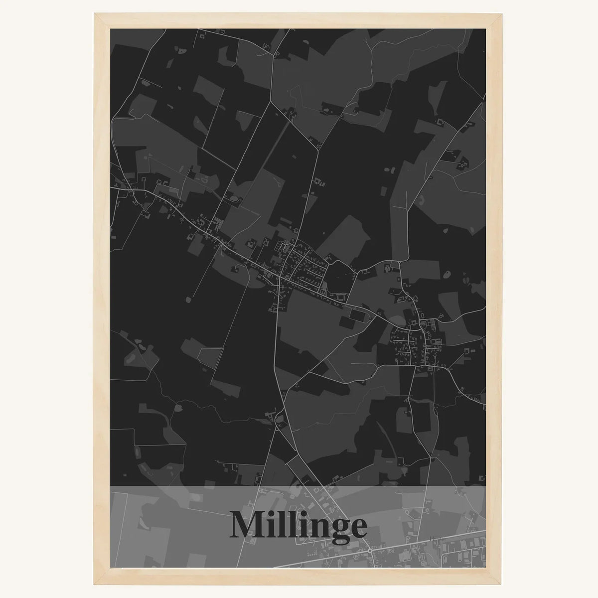 Millinge plakat – Firkantet 2026 – Mørk grå