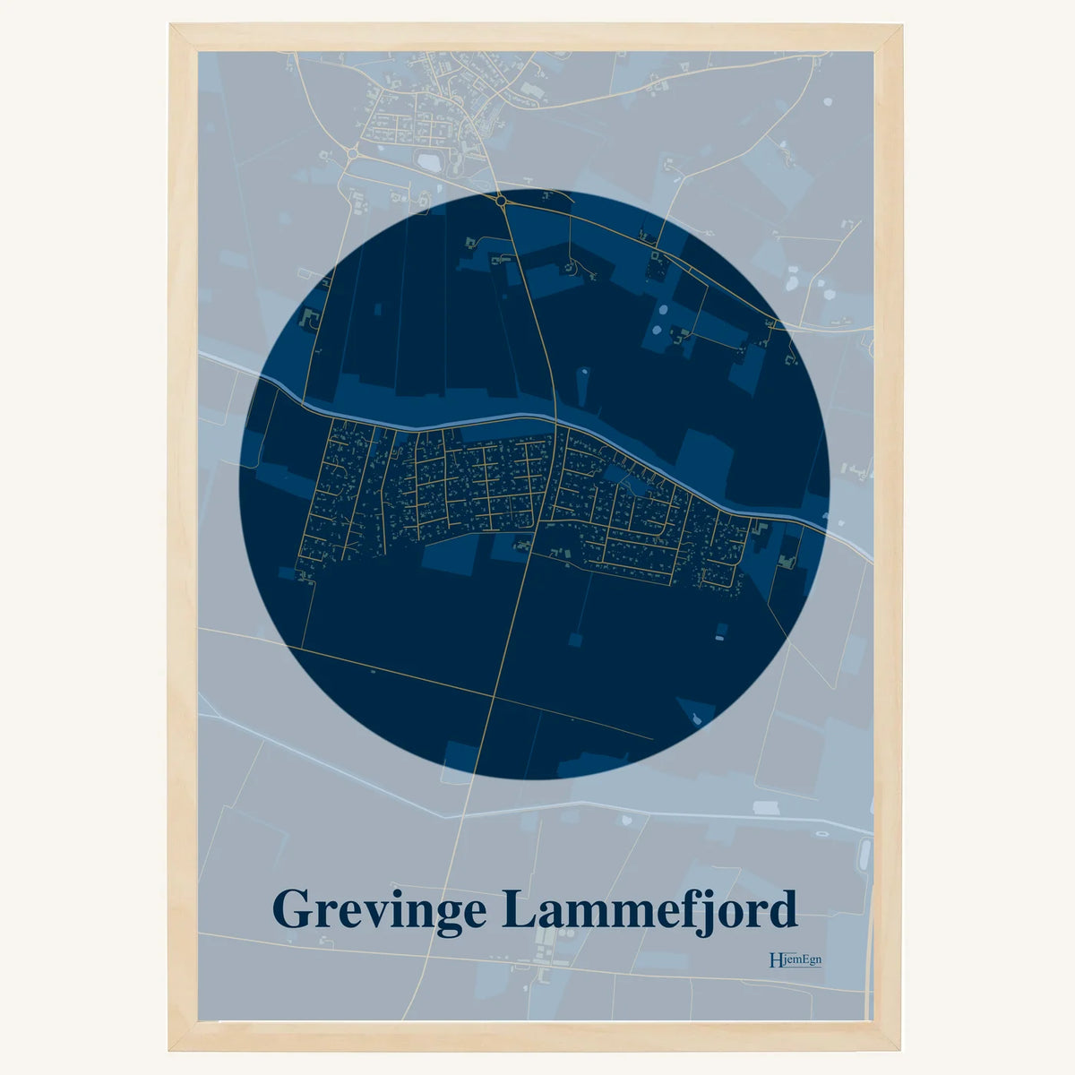 Grevinge Lammefjord plakat – Centrum 2026 – Mørk blå