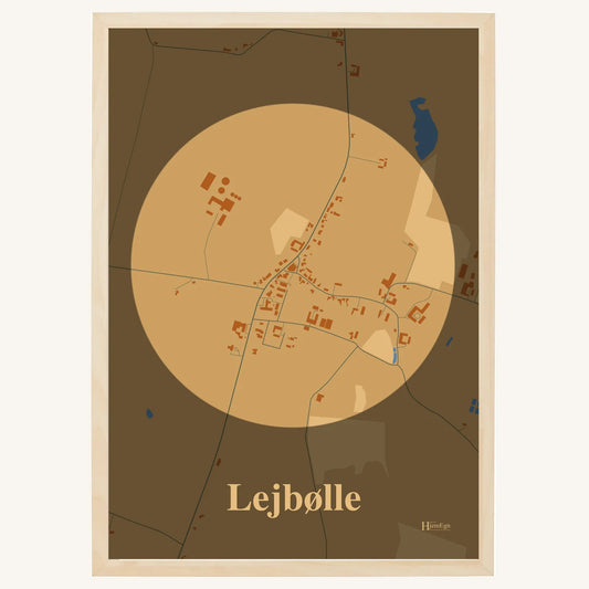Lejbølle plakat – Centrum 2026 – Lys pastel brun