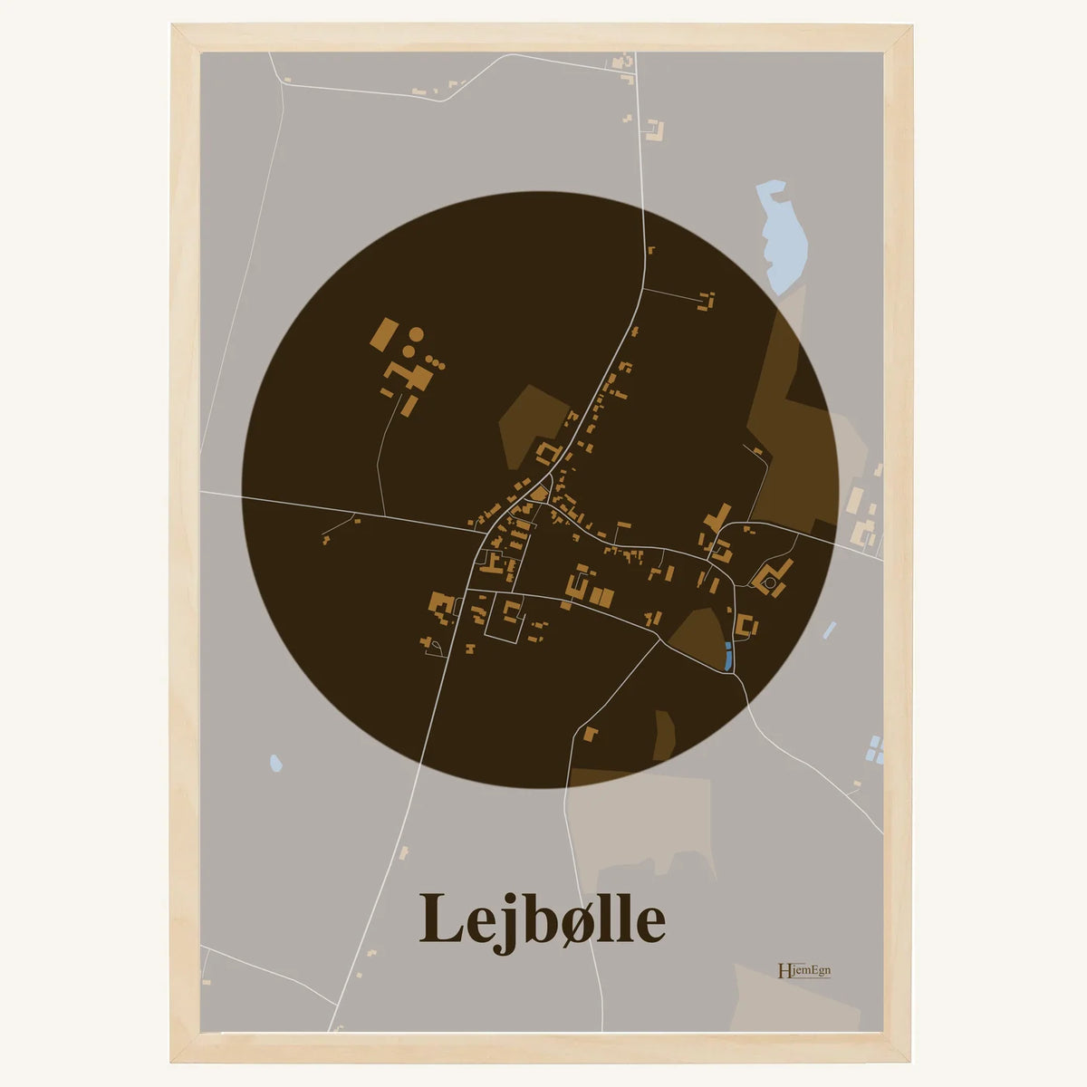 Lejbølle plakat – Centrum 2026 – Mørk brun