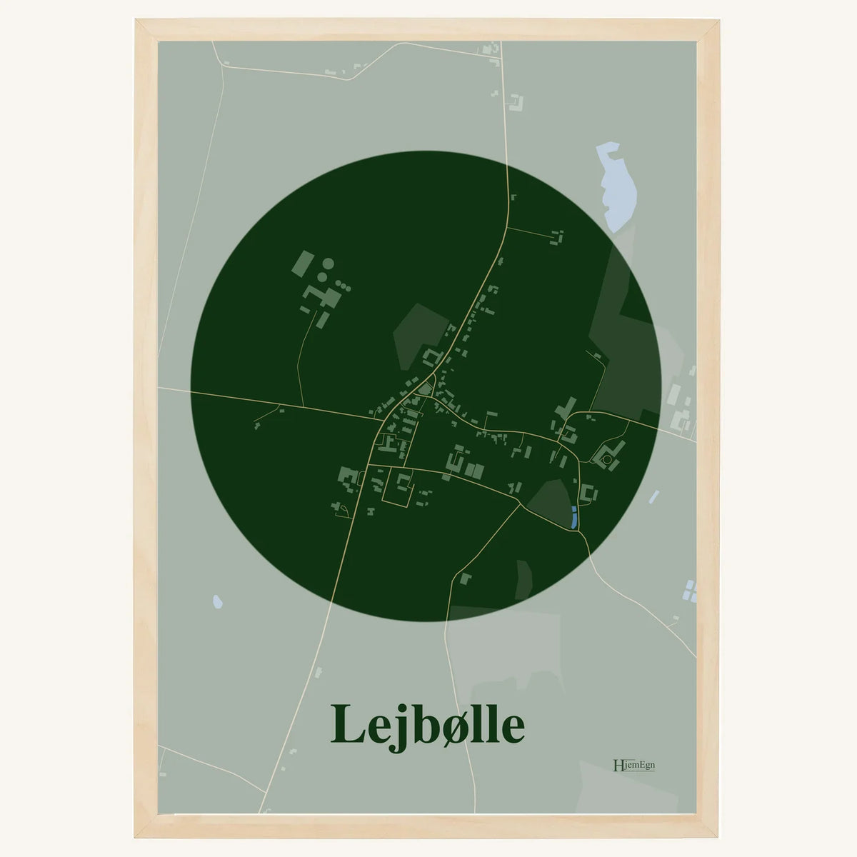 Lejbølle plakat – Centrum 2026 – Mørk grøn