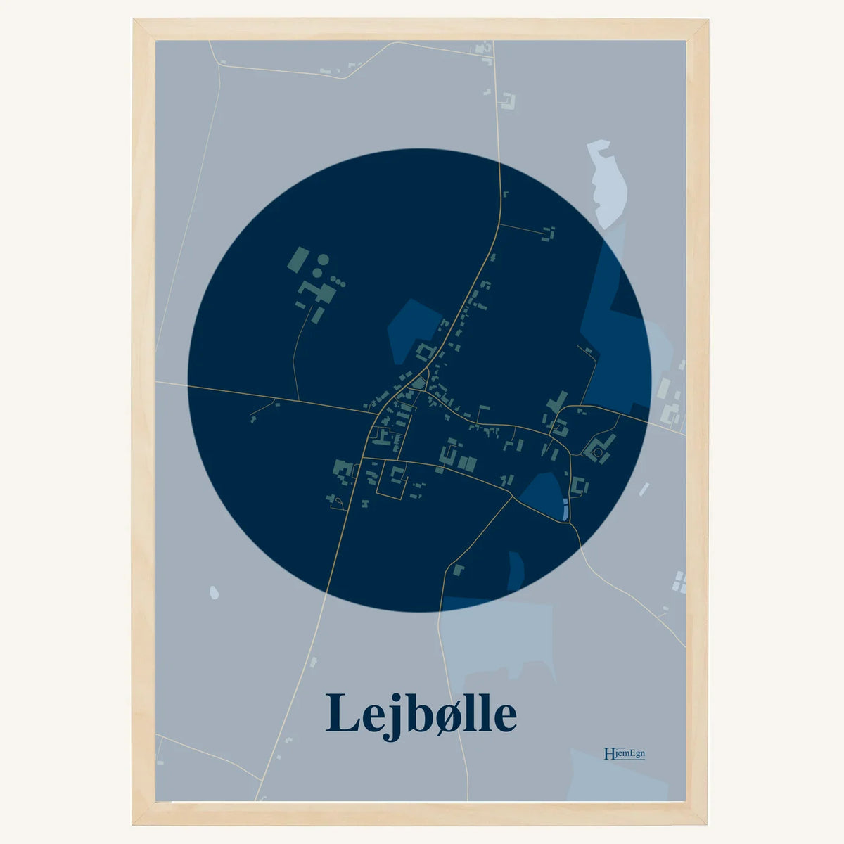 Lejbølle plakat – Centrum 2026 – Mørk blå