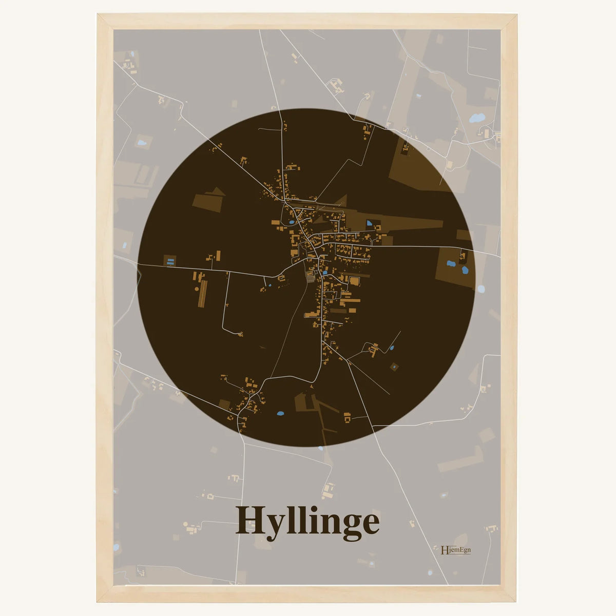 Hyllinge Plakat – Mørk brun