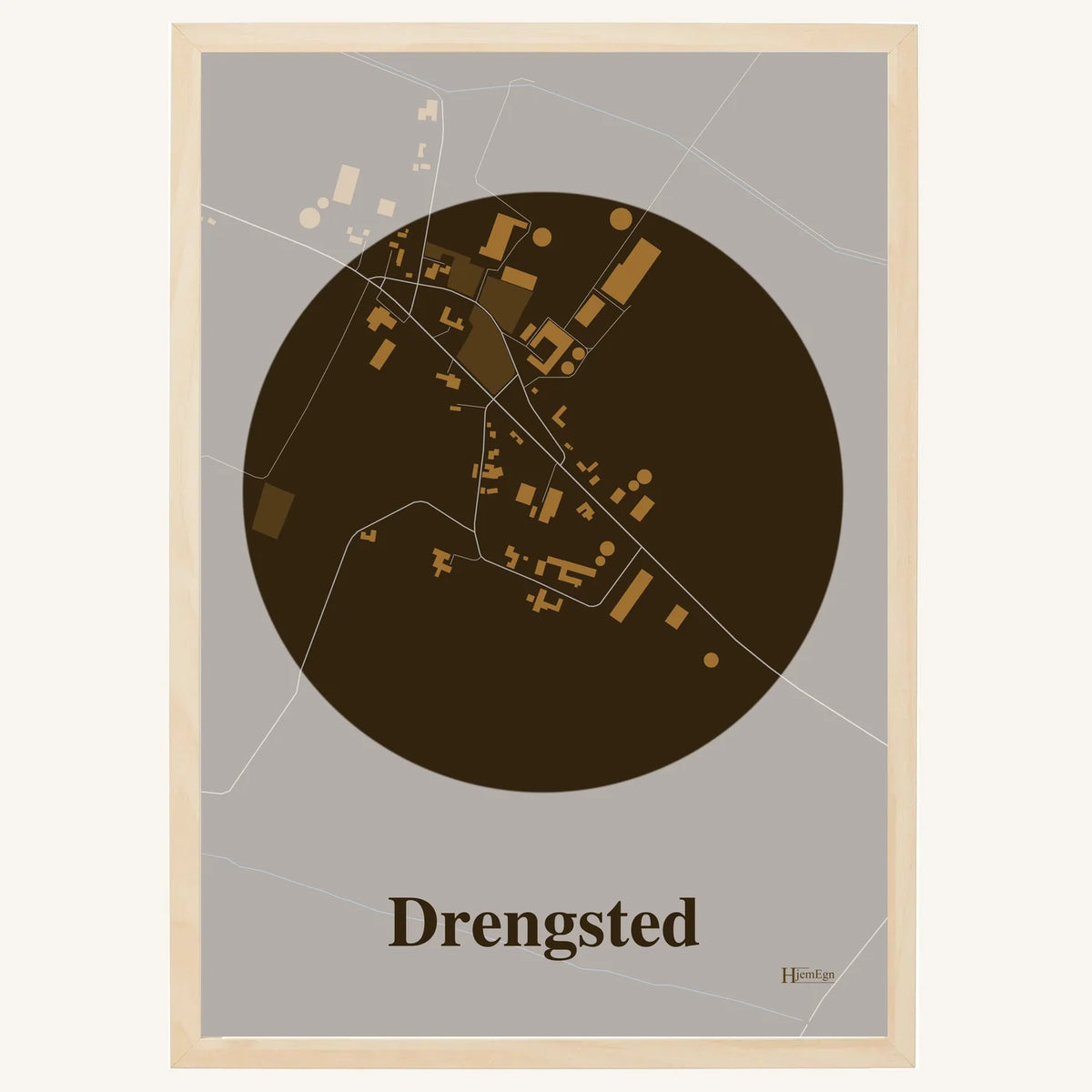 Drengsted plakat – Centrum 2026 – Mørk brun