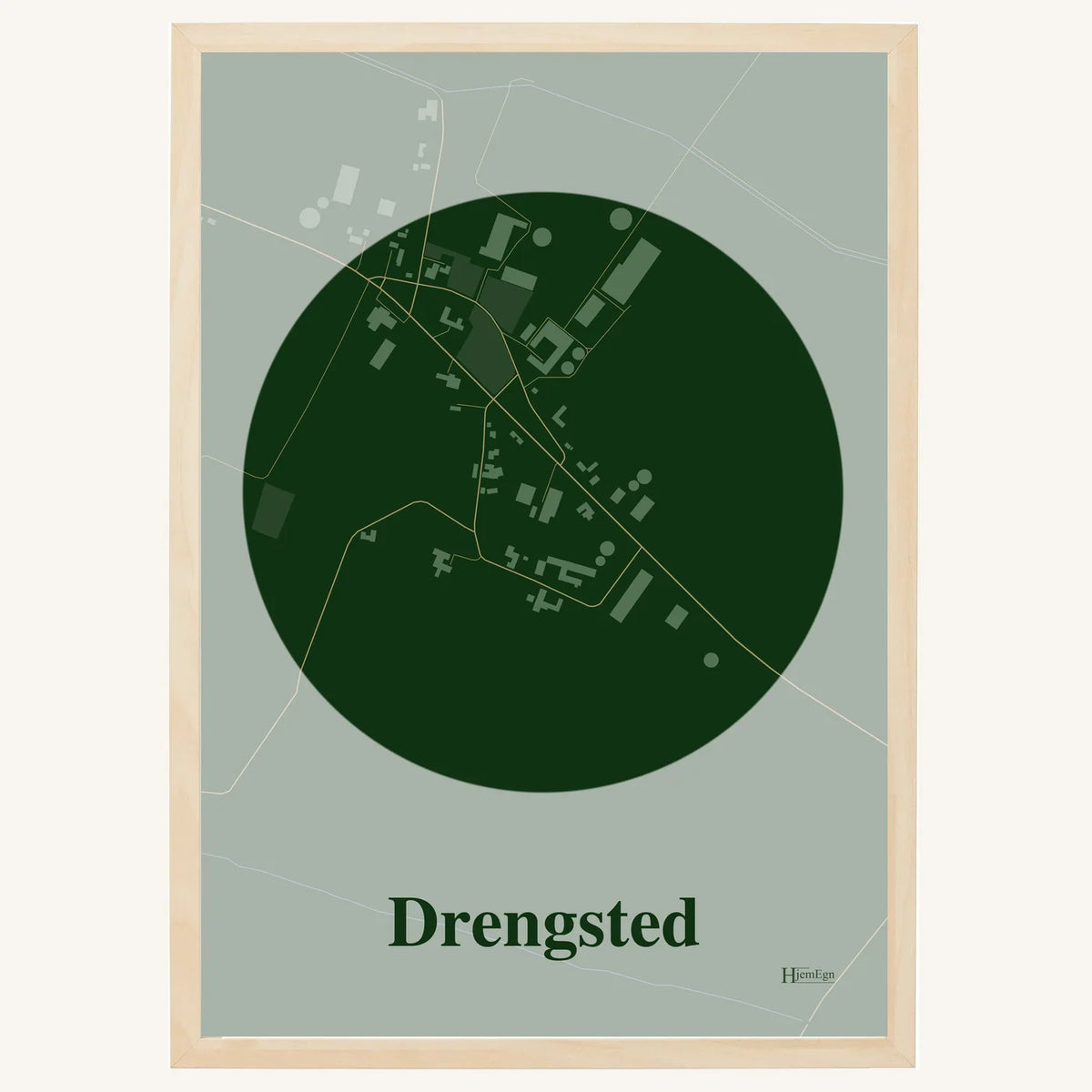 Drengsted plakat – Centrum 2026 – Mørk grøn