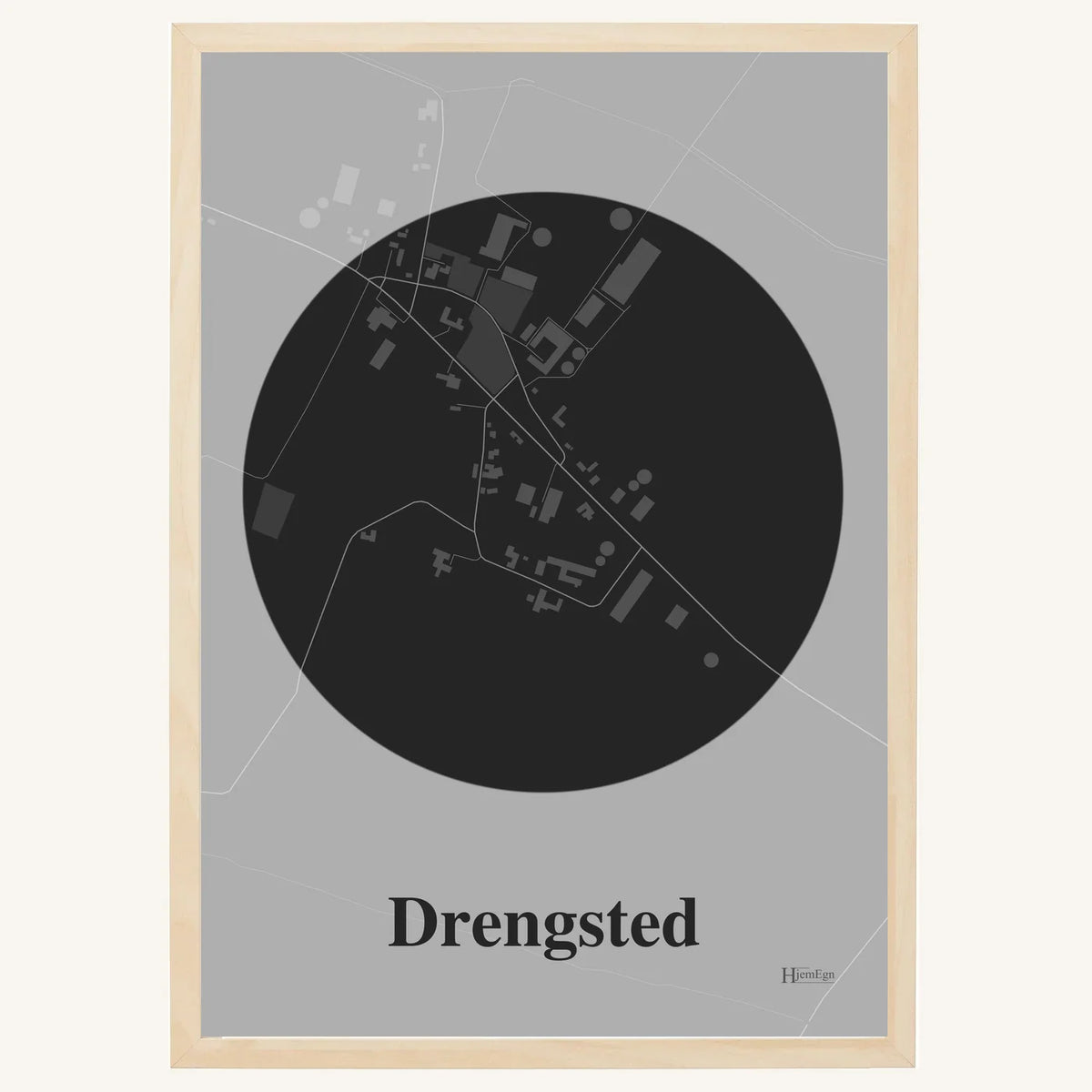Drengsted plakat – Centrum 2026 – Mørk grå