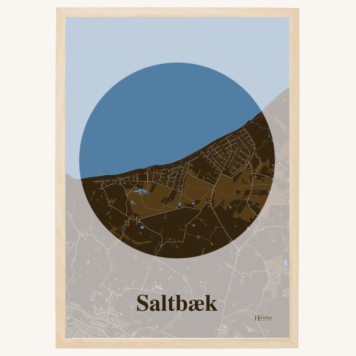Saltbæk plakat – Centrum 2026 – Mørk brun