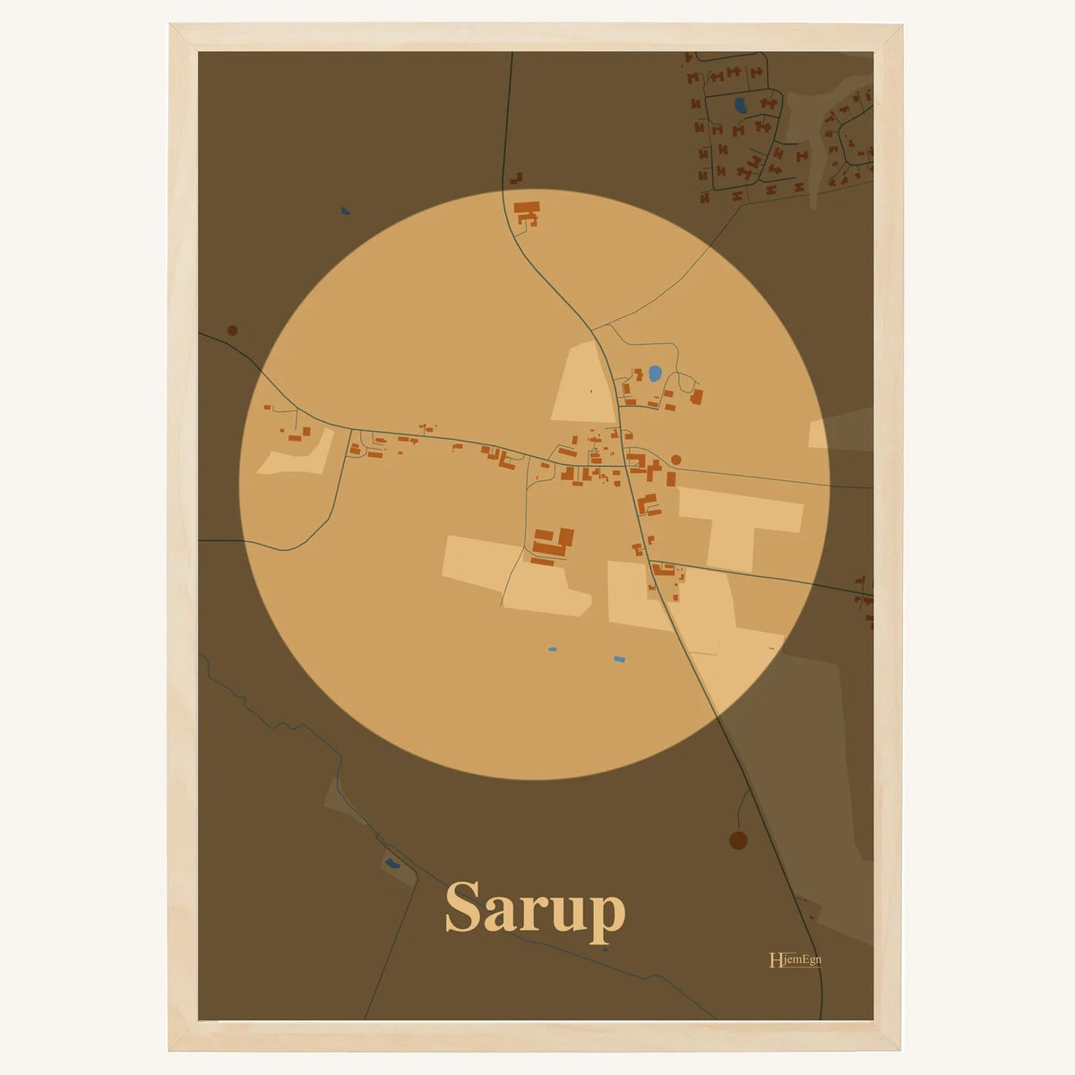 Sarup plakat – Centrum 2026 – Lys pastel brun