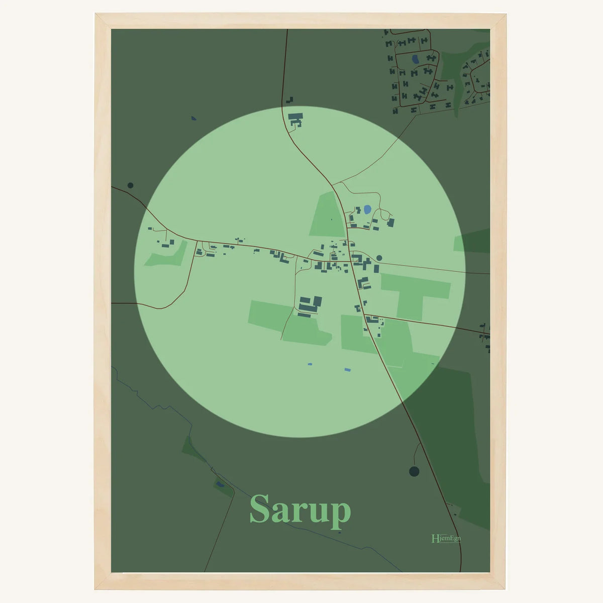 Sarup plakat – Centrum 2026 – Lys pastel grøn