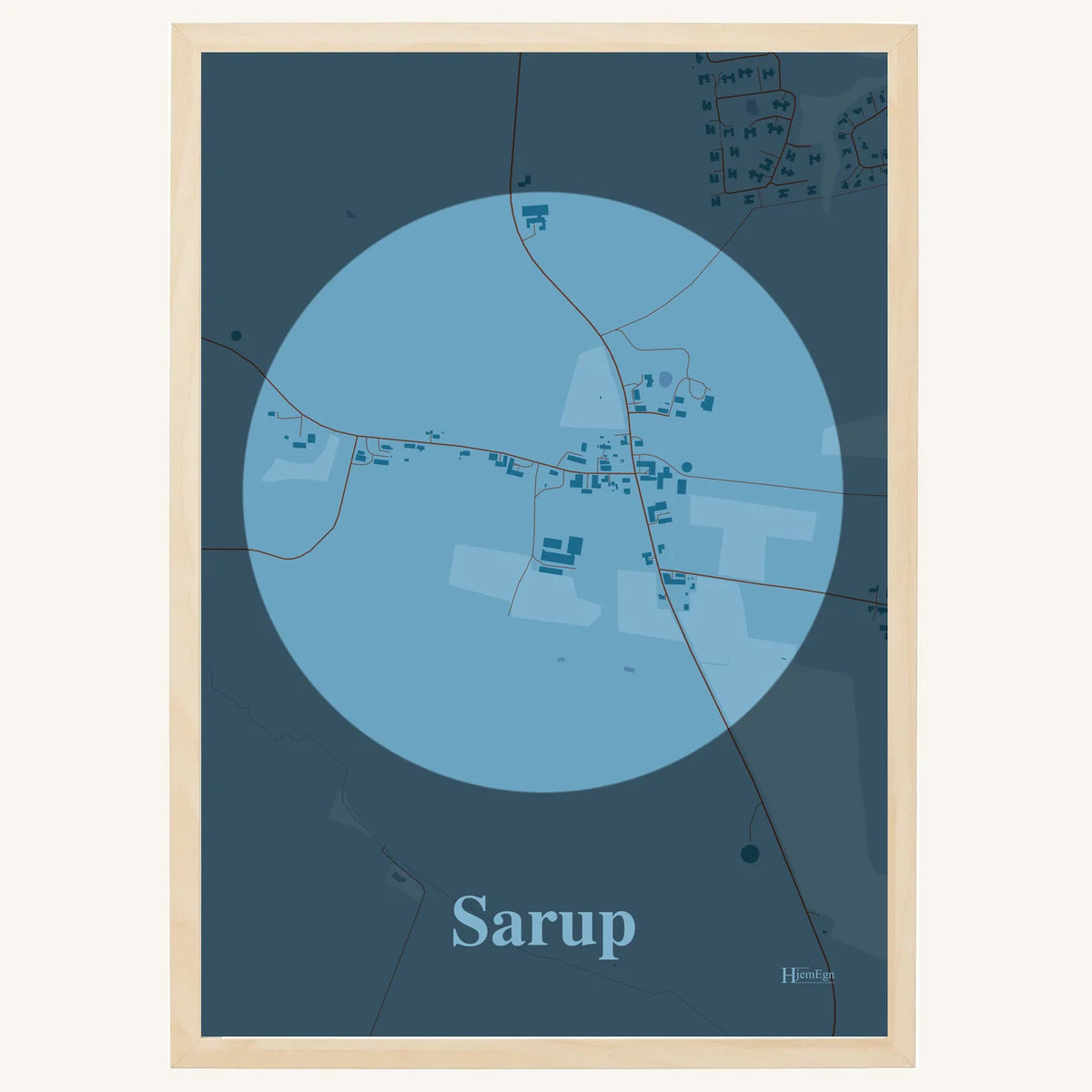 Sarup plakat – Centrum 2026 – Lys pastel blå