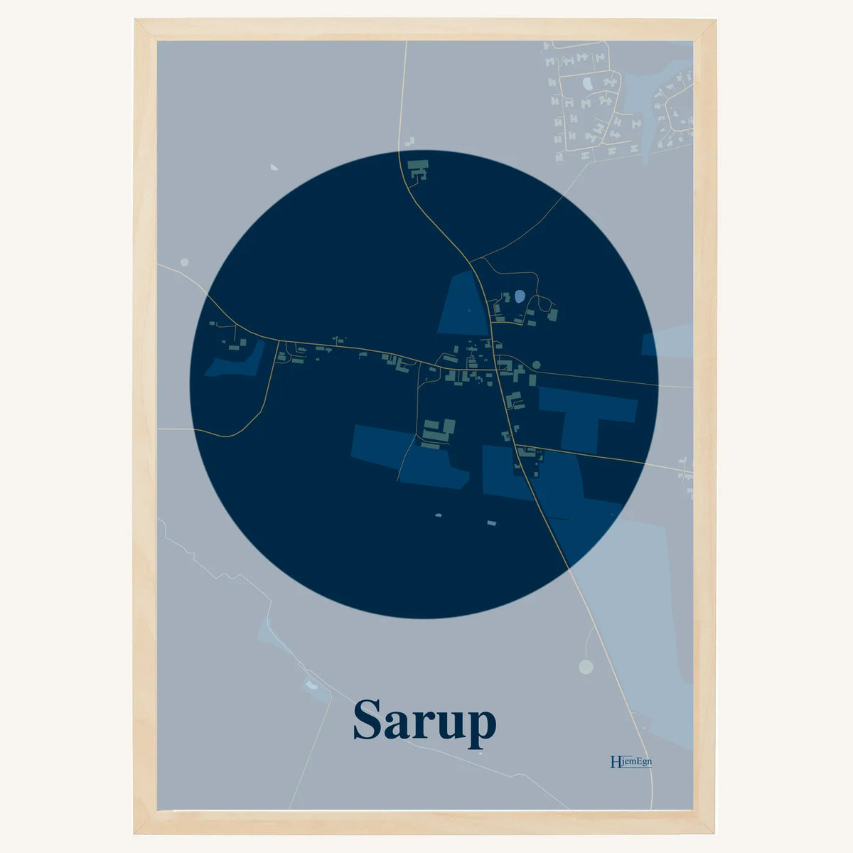 Sarup plakat – Centrum 2026 – Mørk blå