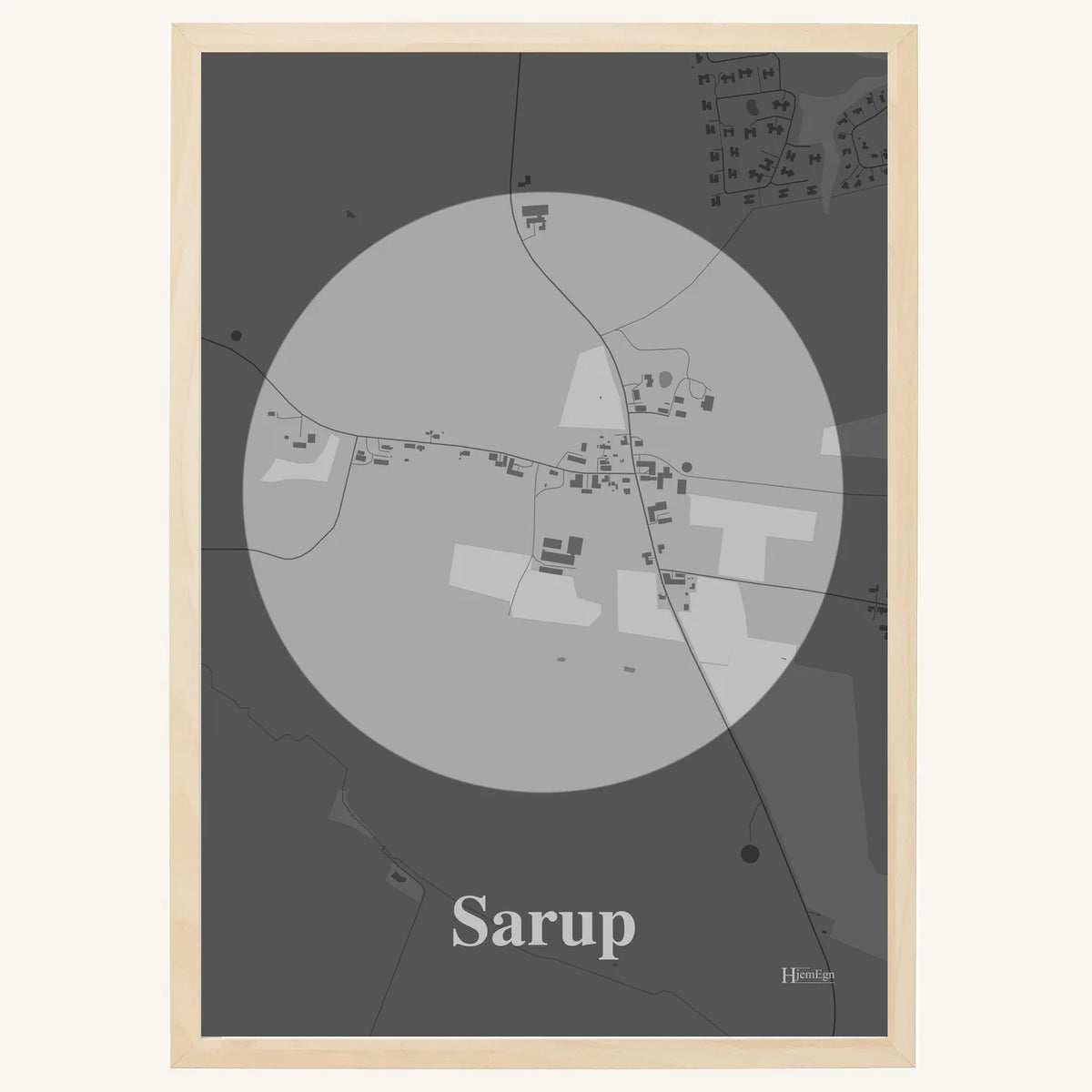 Sarup plakat – Centrum 2026 – Lys pastel grå