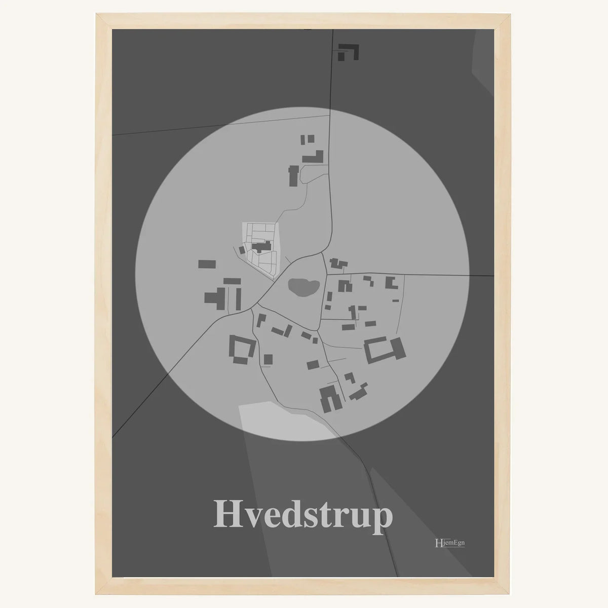Hvedstrup plakat – Centrum 2026 – Lys pastel grå