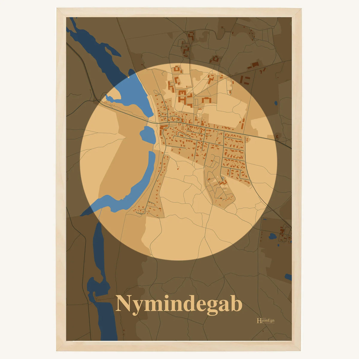 Nymindegab plakat – Centrum 2026 – Lys pastel brun