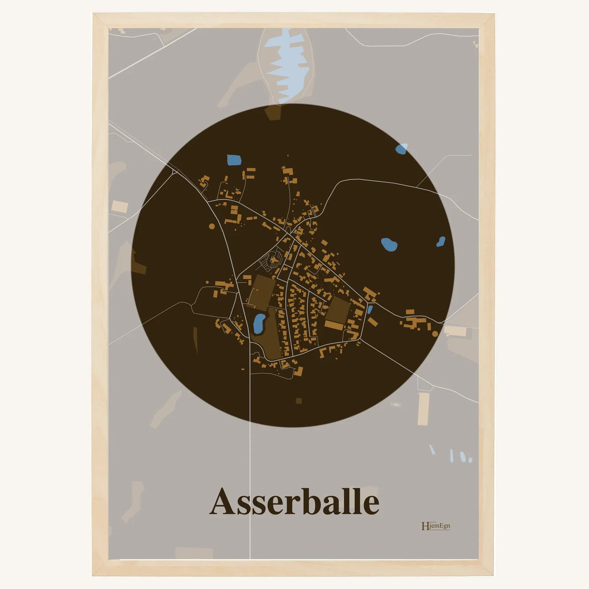 Asserballe plakat – Centrum 2026 – Mørk brun