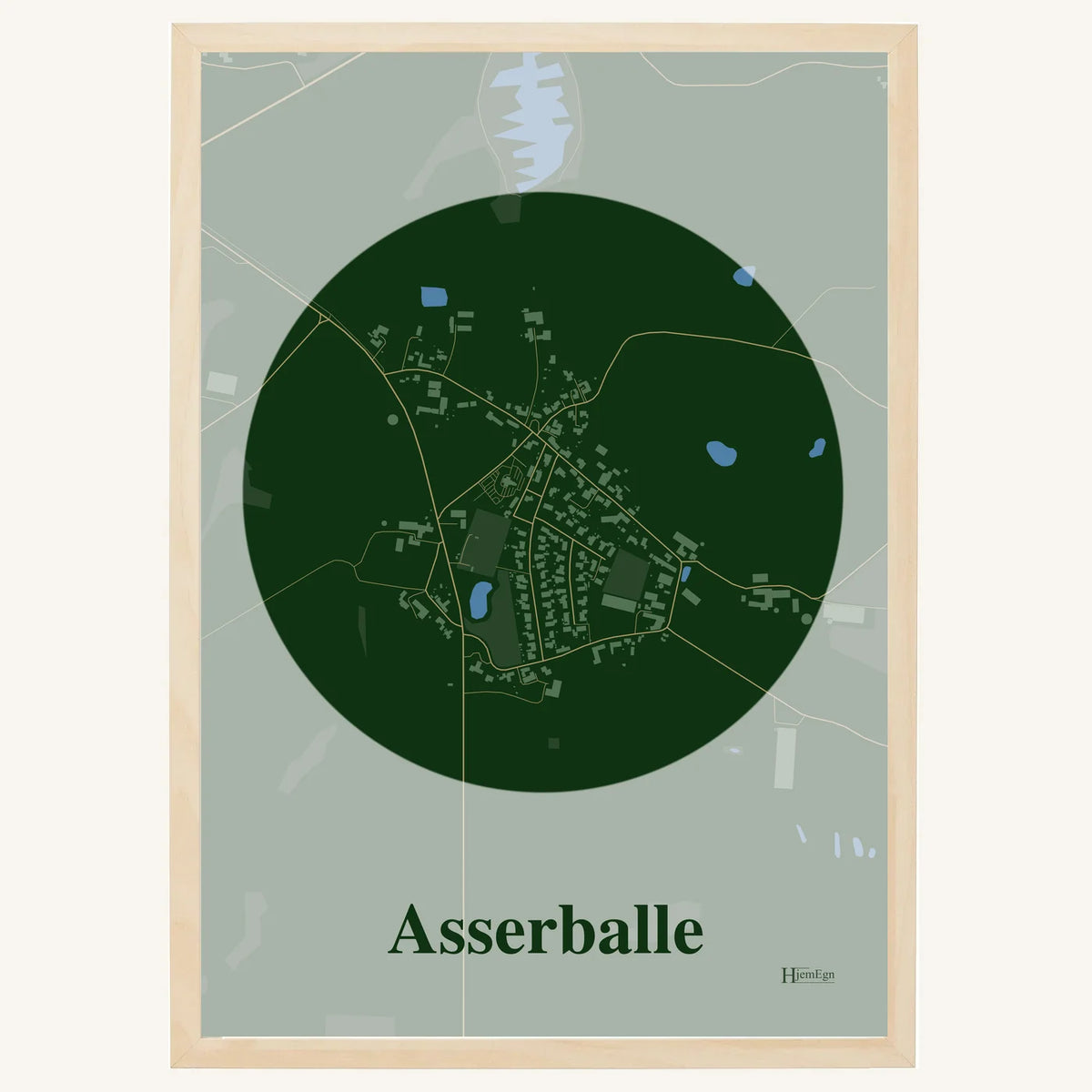 Asserballe plakat – Centrum 2026 – Mørk grøn
