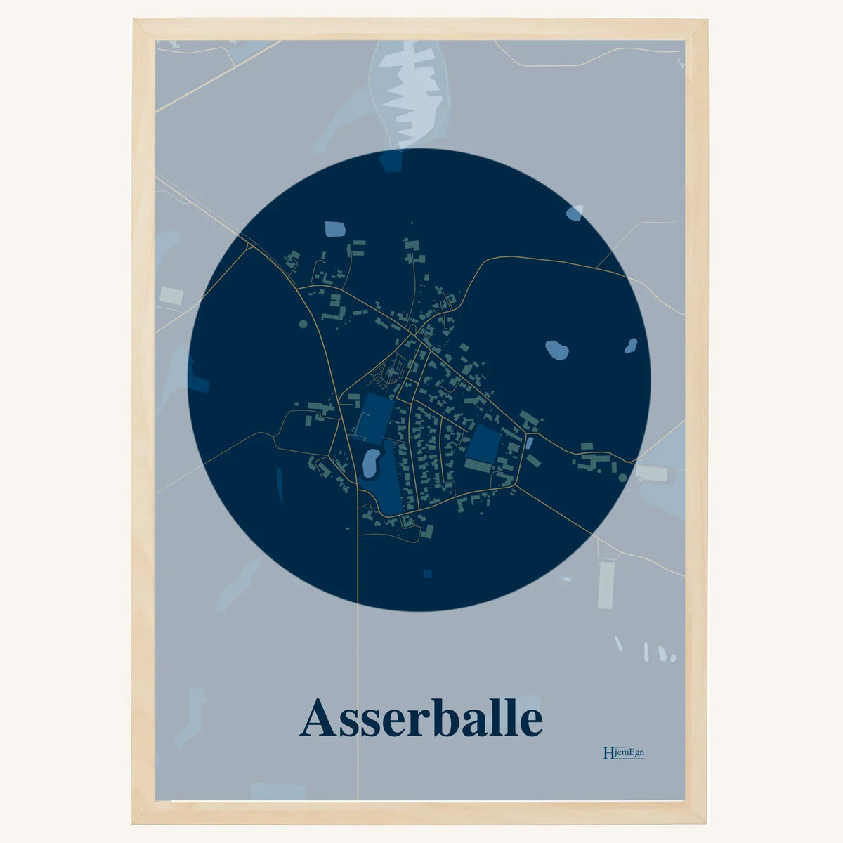 Asserballe plakat – Centrum 2026 – Mørk blå