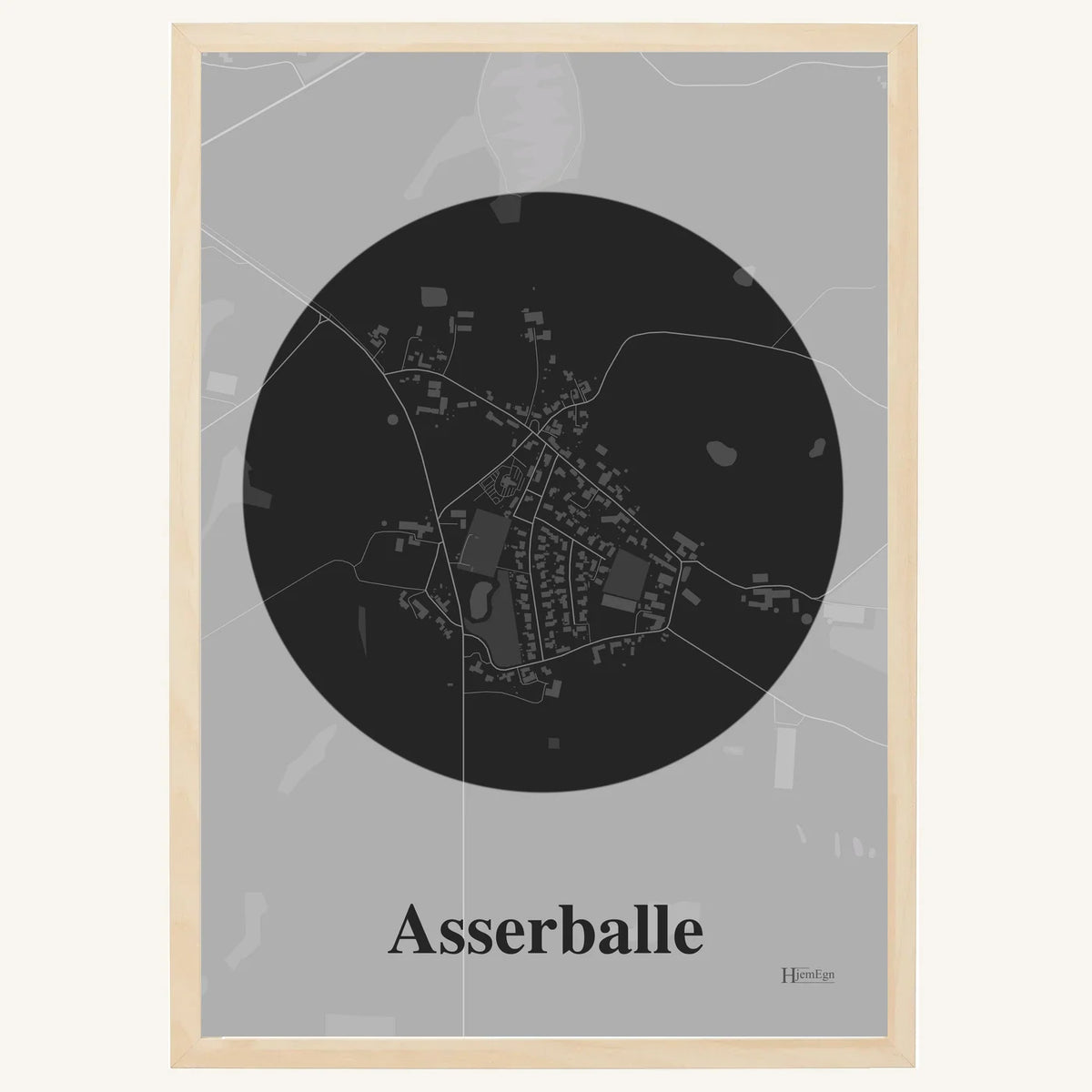 Asserballe plakat – Centrum 2026 – Mørk grå