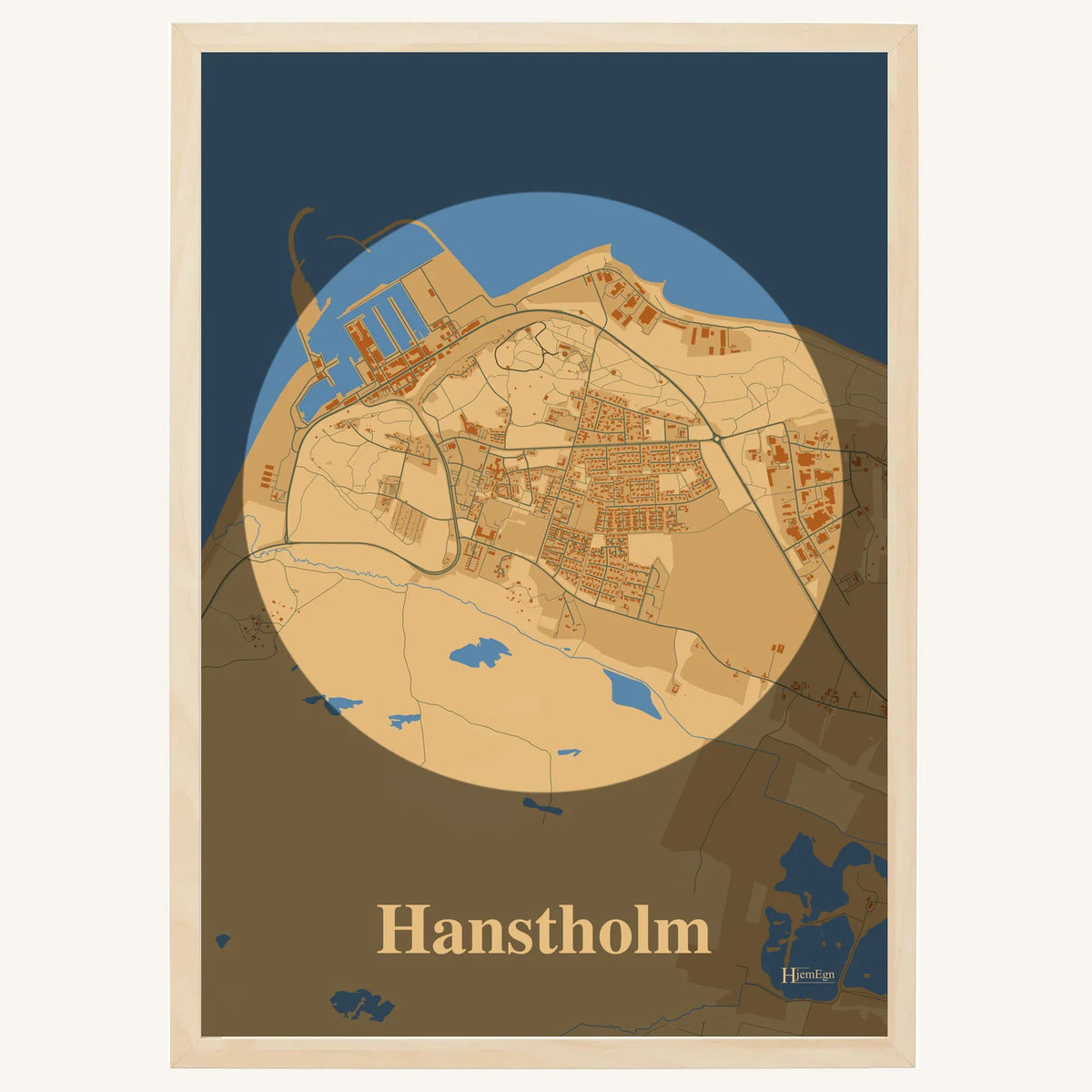 Hanstholm plakat – Centrum 2026 – Lys pastel brun