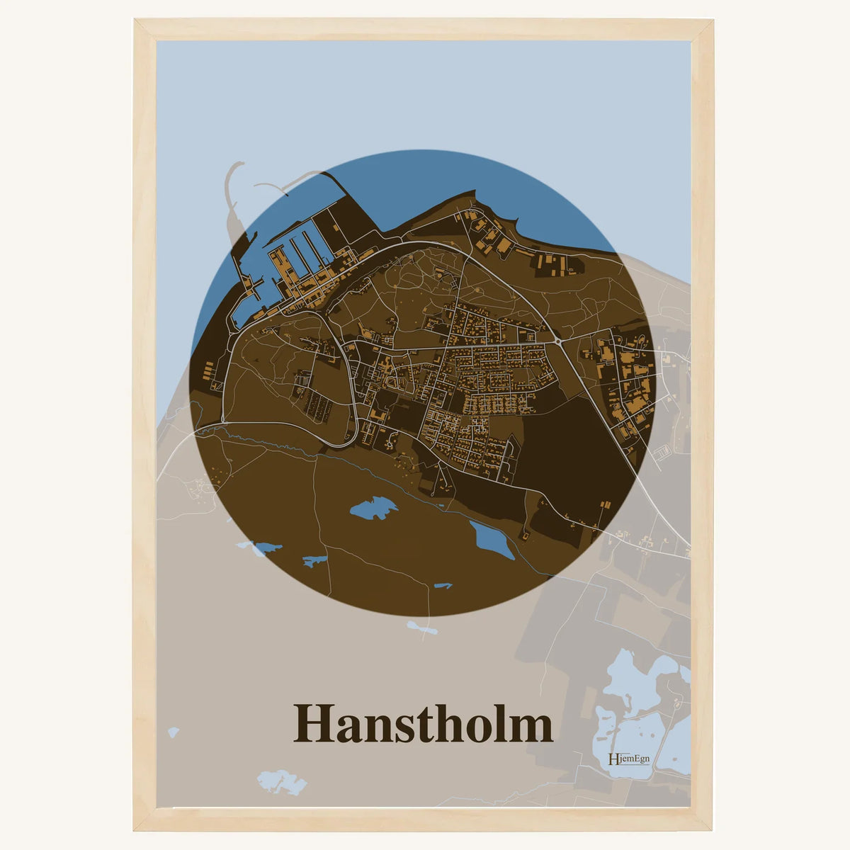 Hanstholm plakat – Centrum 2026 – Mørk brun