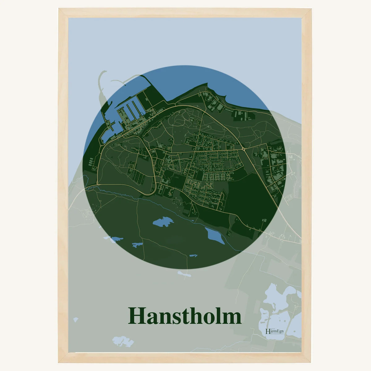 Hanstholm plakat – Centrum 2026 – Mørk grøn