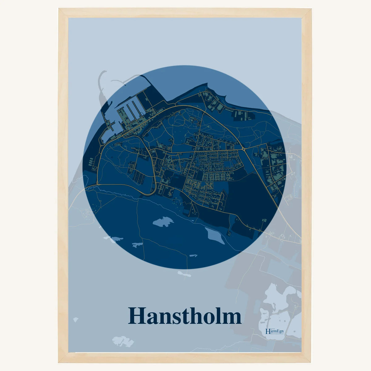 Hanstholm plakat – Centrum 2026 – Mørk blå