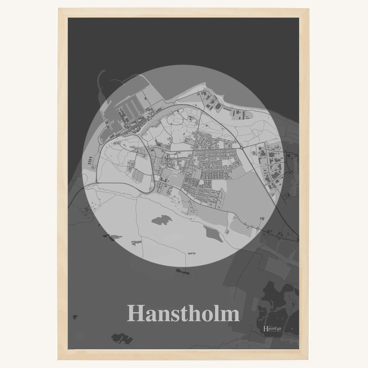 Hanstholm plakat – Centrum 2026 – Lys pastel grå