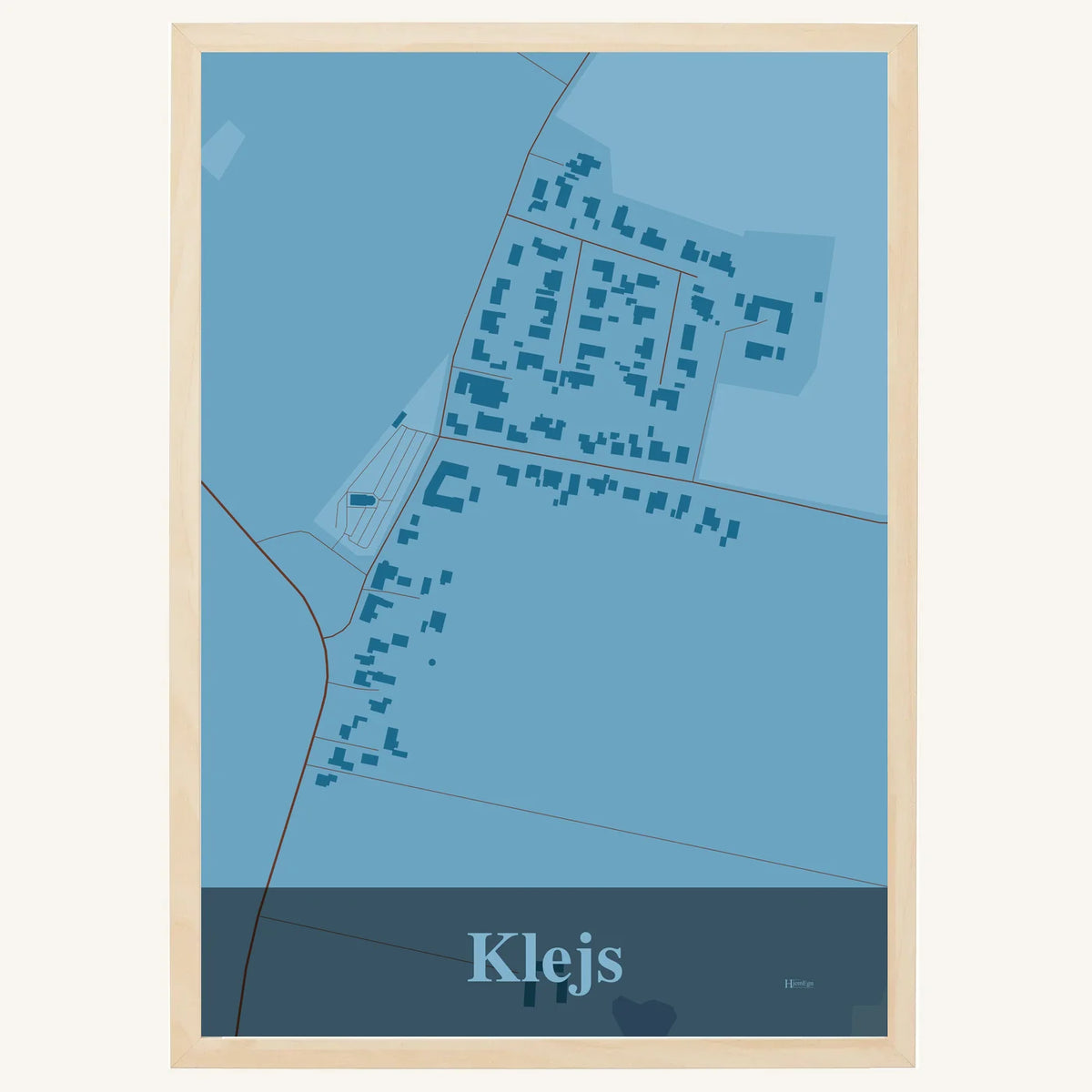 Klejs plakat – Firkantet 2026 – Lys pastel blå