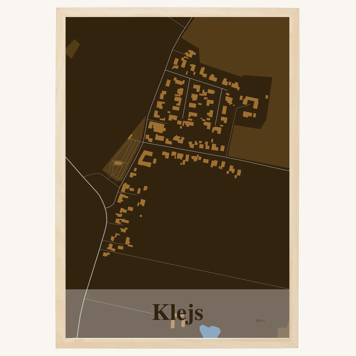 Klejs plakat – Firkantet 2026 – Mørk brun
