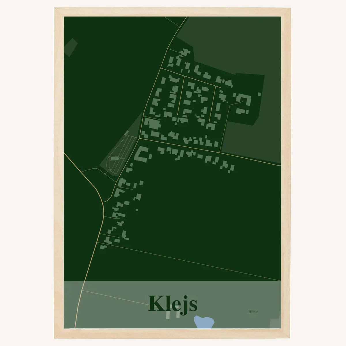 Klejs plakat – Firkantet 2026 – Mørk grøn