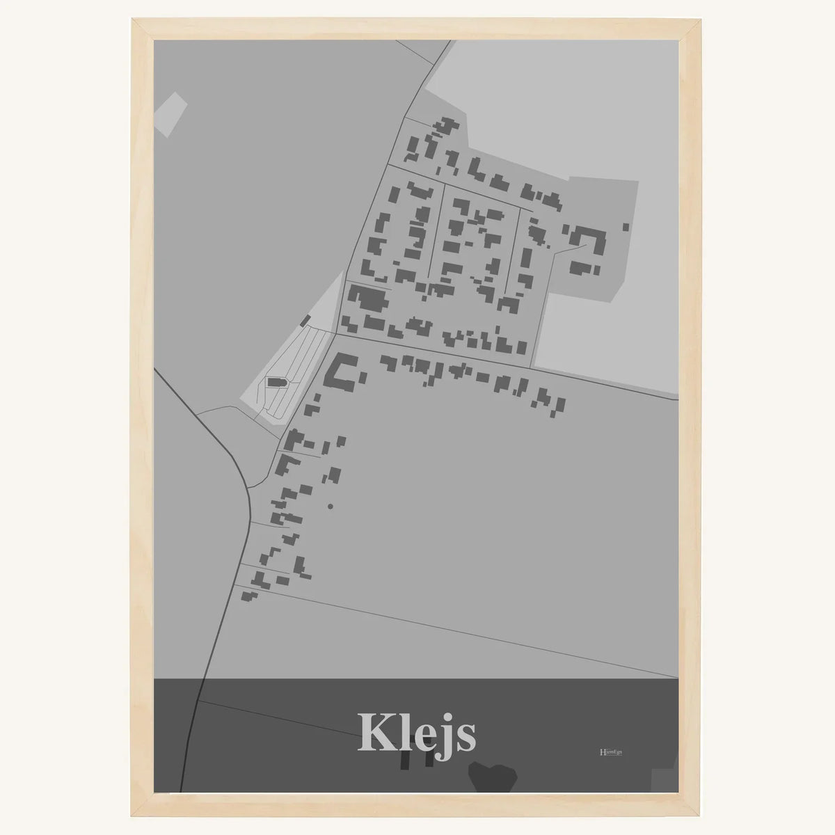Klejs plakat – Firkantet 2026 – Lys pastel grå
