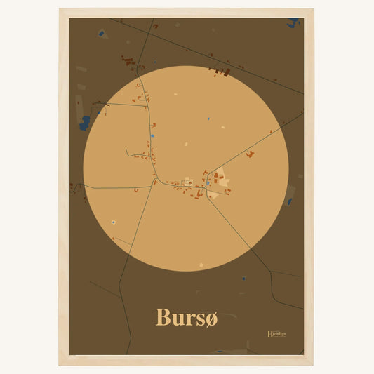 Bursø plakat – Centrum 2026 – Lys pastel brun
