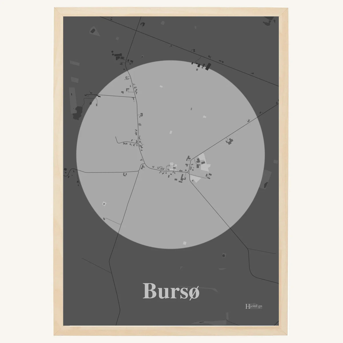 Bursø plakat – Centrum 2026 – Lys pastel grå
