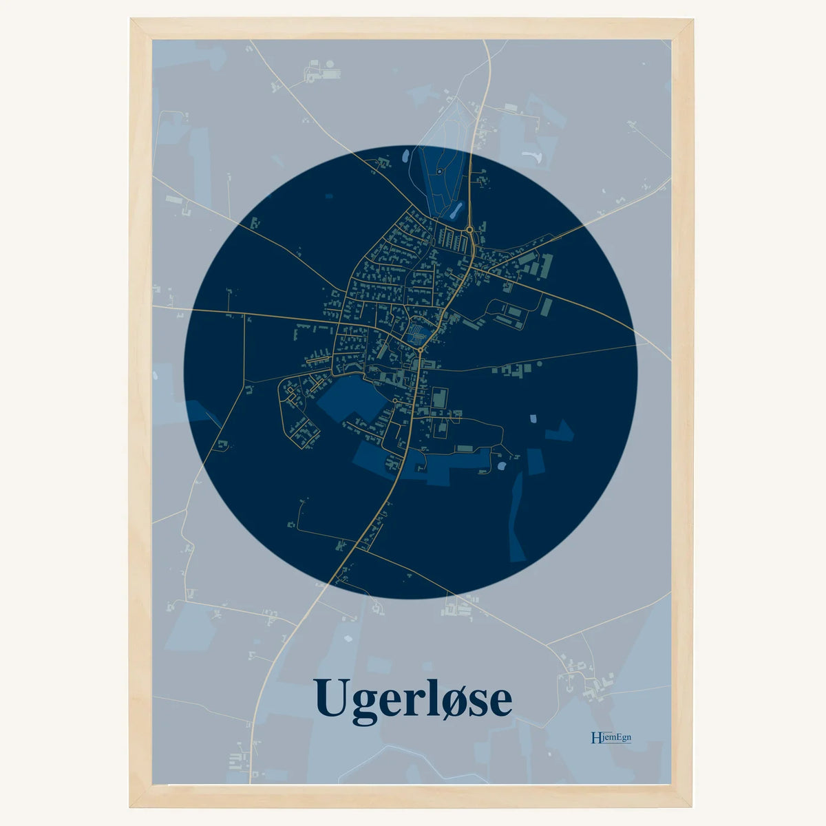 Ugerløse plakat – Centrum 2026 – Mørk blå