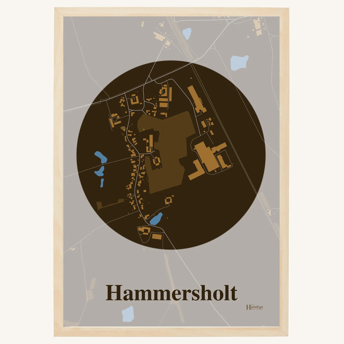 Hammersholt plakat – Centrum 2026 – Mørk brun