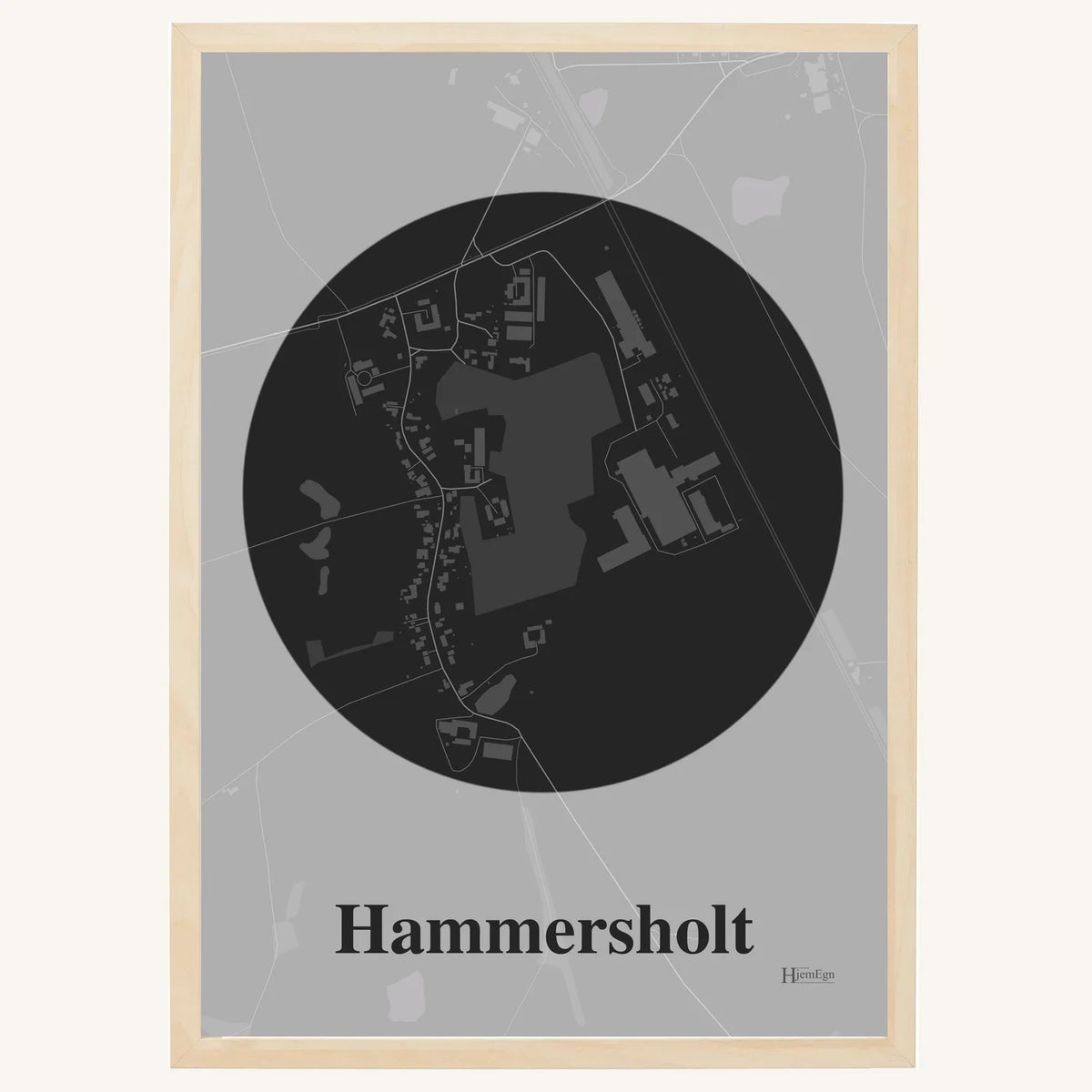 Hammersholt plakat – Centrum 2026 – Mørk grå