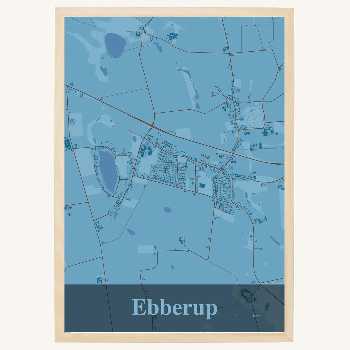 Ebberup plakat – Firkantet 2026 – Lys pastel blå