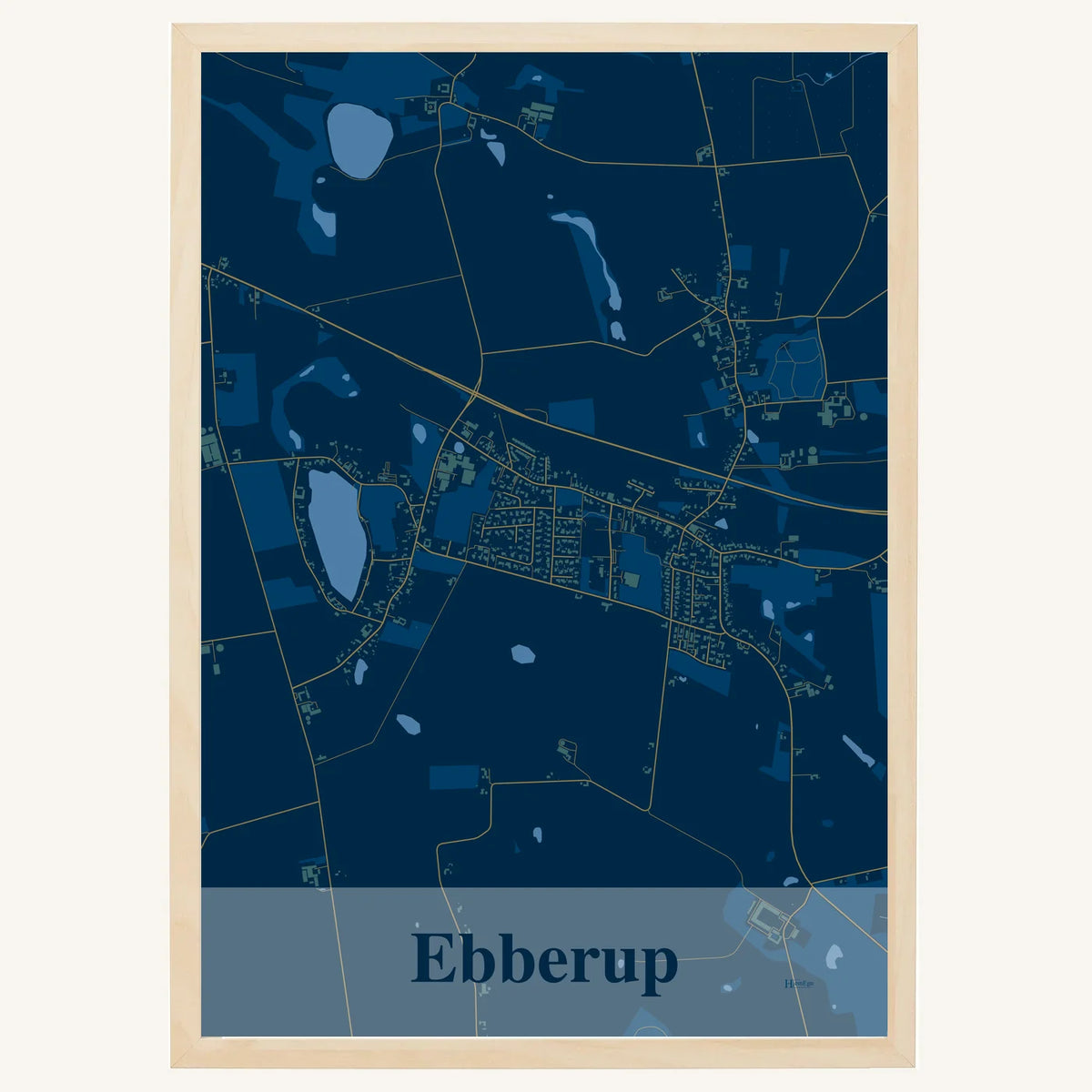 Ebberup plakat – Firkantet 2026 – Mørk blå