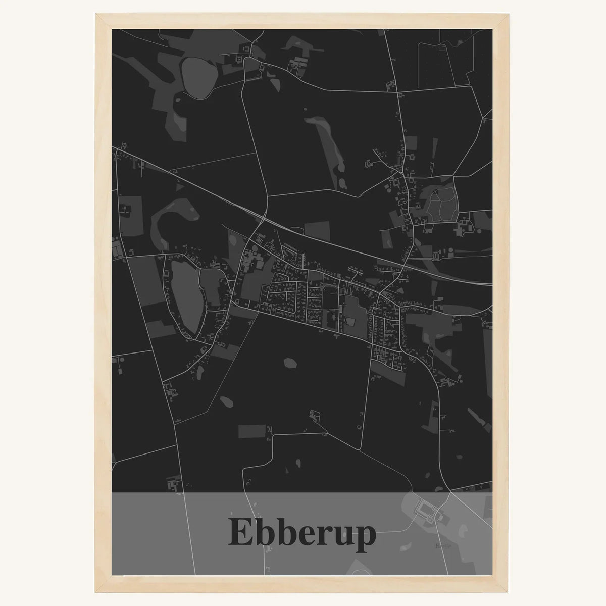Ebberup plakat – Firkantet 2026 – Mørk grå