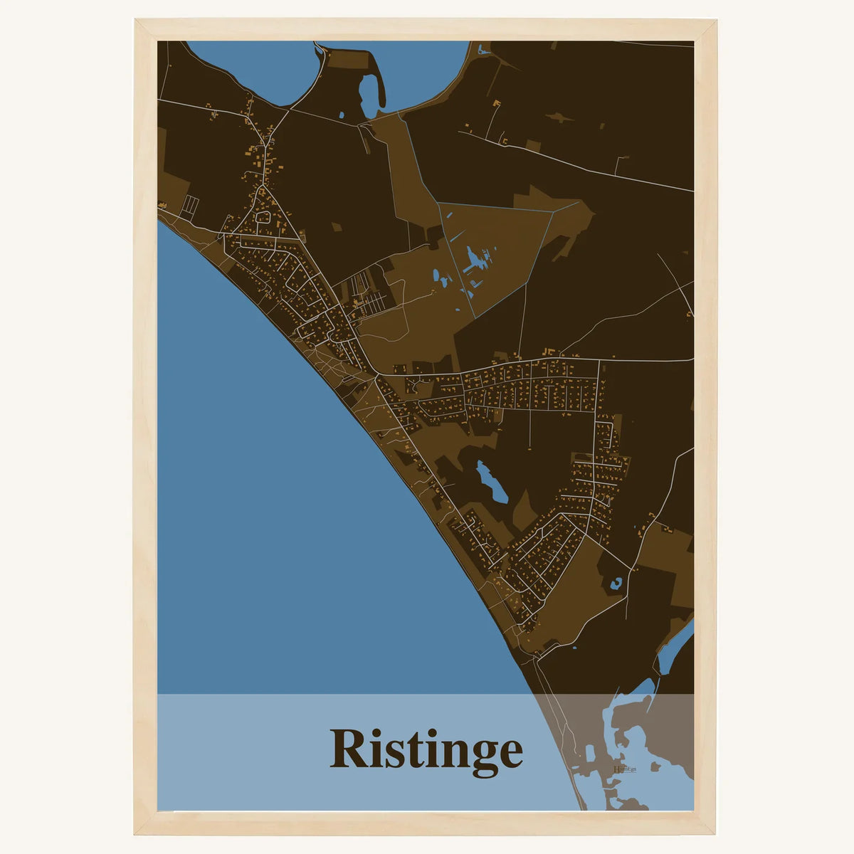 Ristinge plakat – Firkantet 2026 – Mørk brun