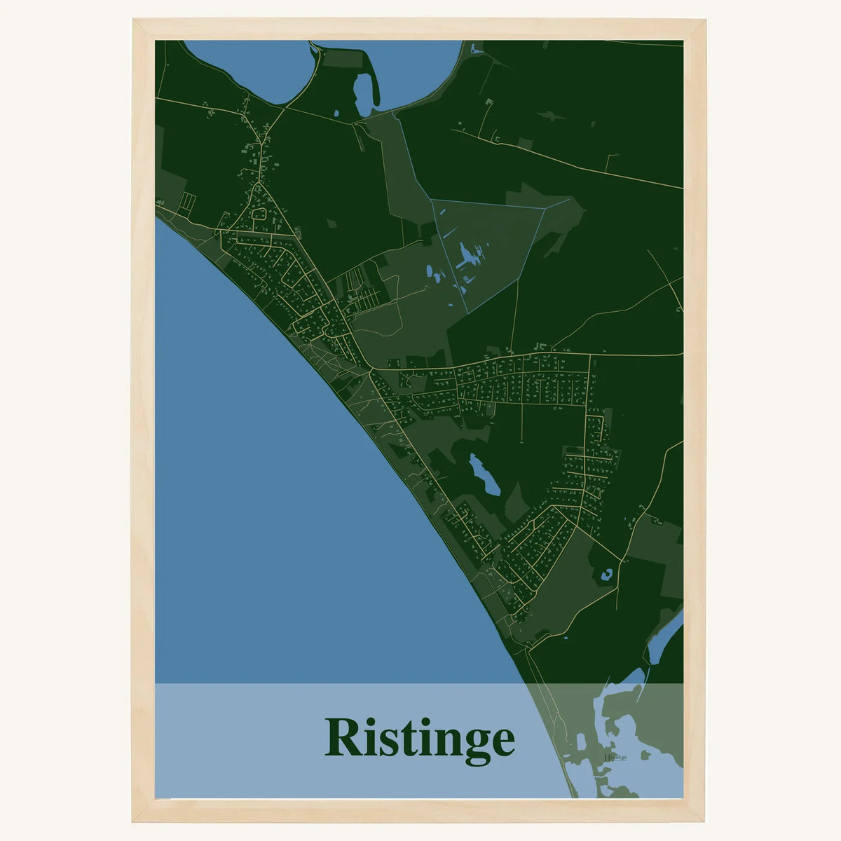 Ristinge plakat – Firkantet 2026 – Mørk grøn