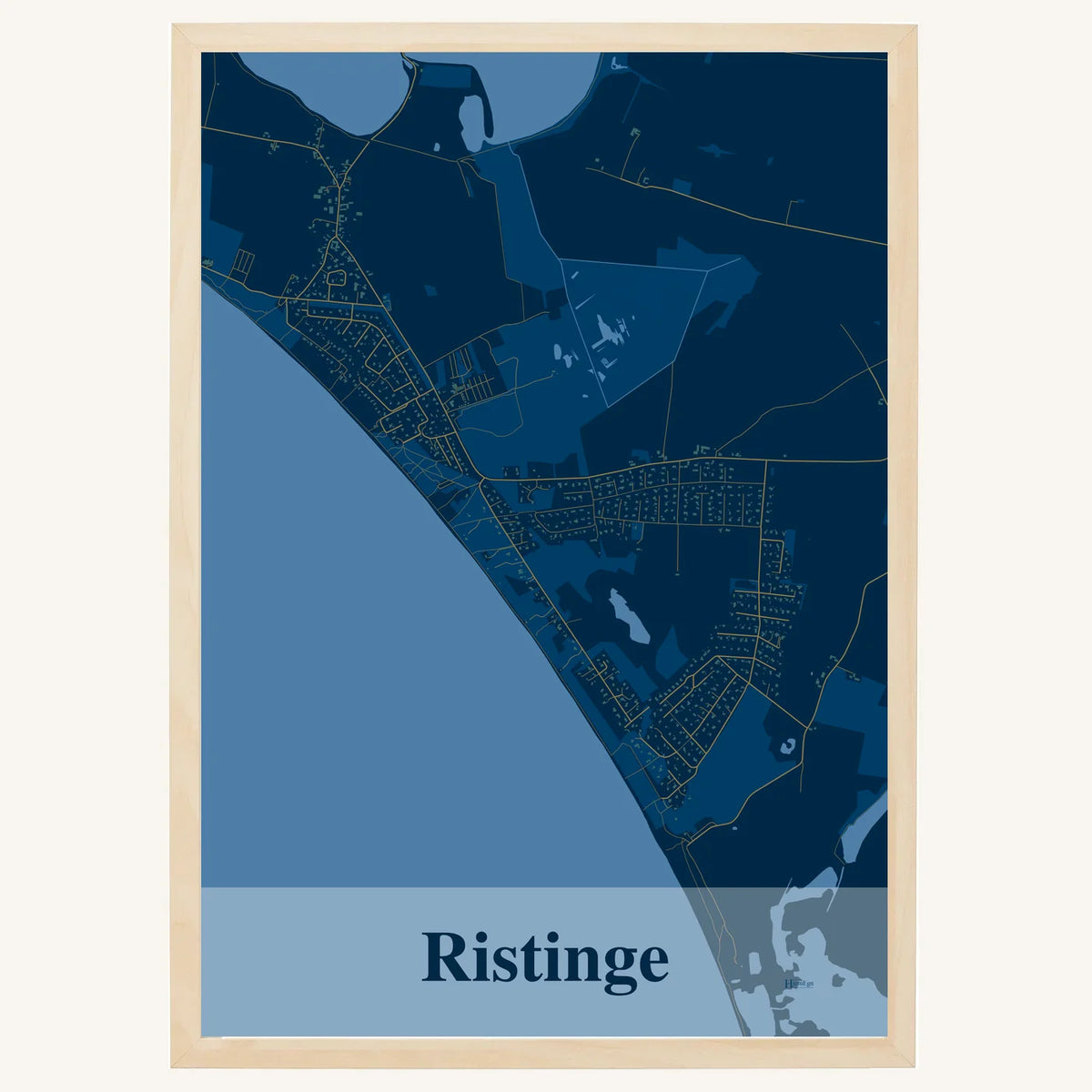 Ristinge plakat – Firkantet 2026 – Mørk blå